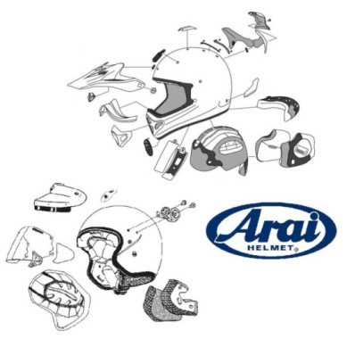 SPOILER ARAI 30 MM. GRIS | ORIGINAL ARAI