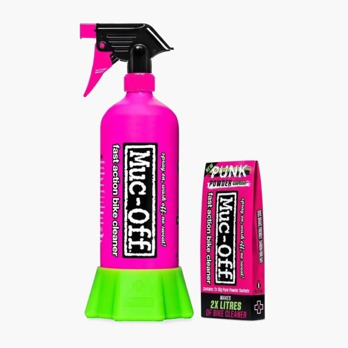 PACK MUC-OFF POLVO PUNK POWDER Y BOTELLA ALUMINIO | MUC-OFF