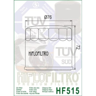 Filtro de aceite HIFLOFILTRO HF515 | Moto
