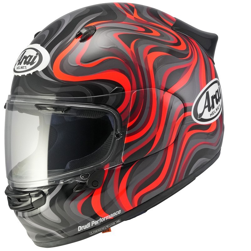 CASCO ARAI QUANTIC SWIRL - ROJO | CASCO INTEGRAL ARAI ECE 22-06