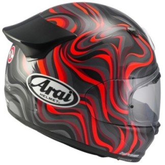 CASCO ARAI QUANTIC SWIRL - ROJO | CASCO INTEGRAL ARAI ECE 22-06