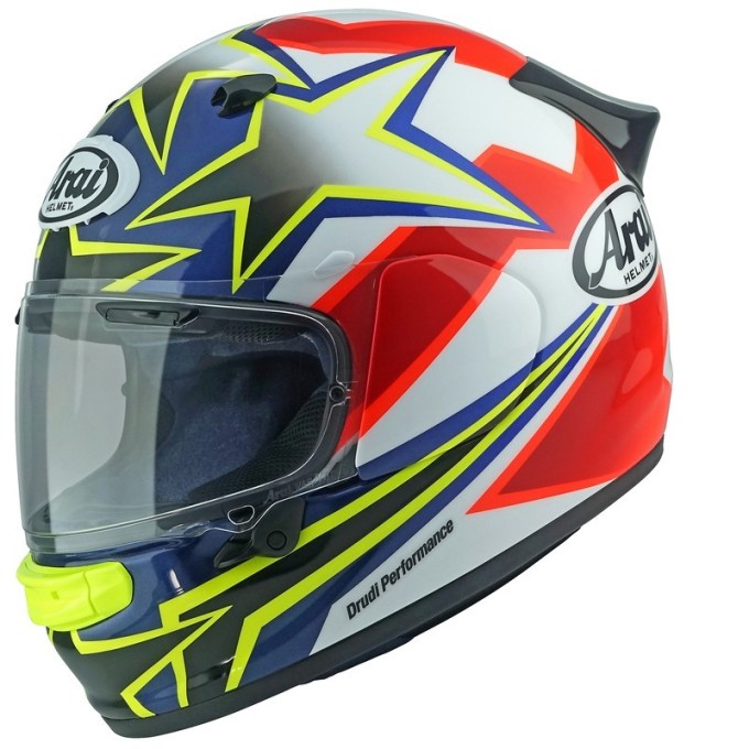 CASCO ARAI QUANTIC STAR & STRIPES - ROJO | ARAI QUANTIC ECE 22-06
