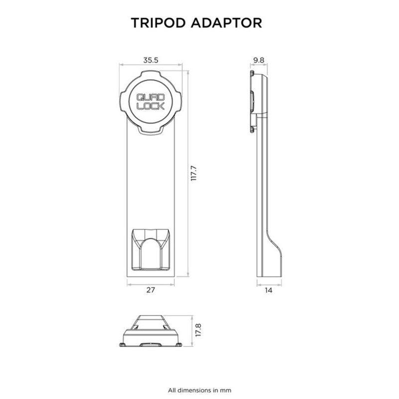 Adaptador de trípode Quad Lock