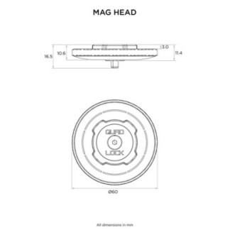 Cabezal estándar Quad Lock MAG