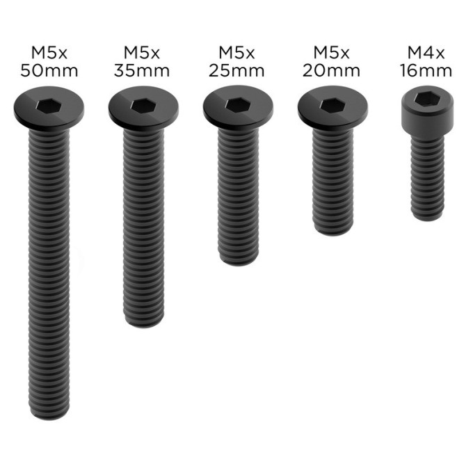 Juego de tornillos Quad Lock Pro 2 - negro