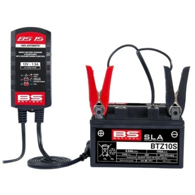 Kit Cargadores BS Battery BS15 10+1 Cargador 12V 1.5A