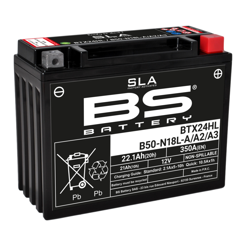 BATERÍA BS BATTERY SLA BTX24HL (FA) | BATERÍA MOTO BS BATTER