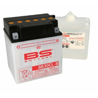 BATERÍA BS BATTERY BB30CL-B | BATERÍA MOTO BS BATTERY