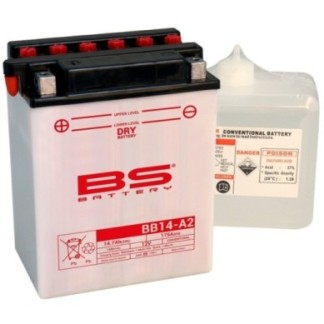 BATERÍA BS BATTERY YB14-A2 | BATERÍA MOTO BS BATTERY