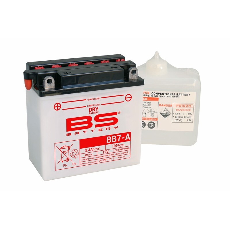 BATERÍA BS BATTERY BB7-A (FRESH PACK) | BATERÍA MOTO BS BATT