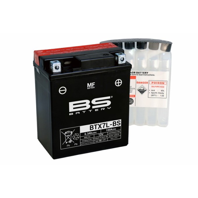 BATERÍA BS BATTERY BTX7L-BS | BATERÍA MOTO BS BATTERY