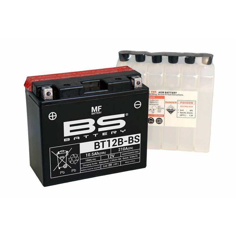 BATERÍA BS BATTERY BT12B-BS | BATERÍA MOTO BS BATTERY