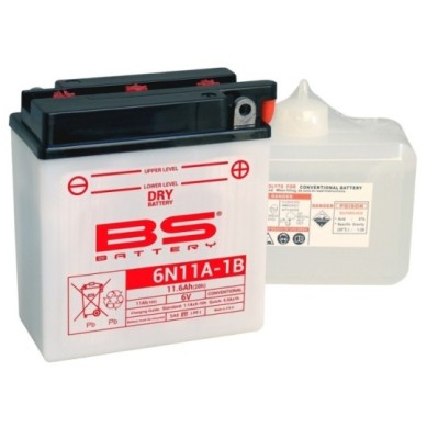 BATERÍA BS BATTERY 6N11A-1B | BATERÍA MOTO BS BATTERY