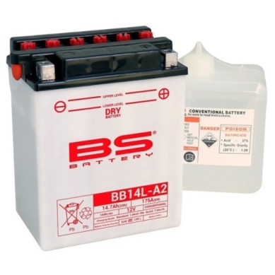 BATERÍA BS BATTERY BB14L-A2 (FRESH PACK) | BATERÍA MOTO BS B