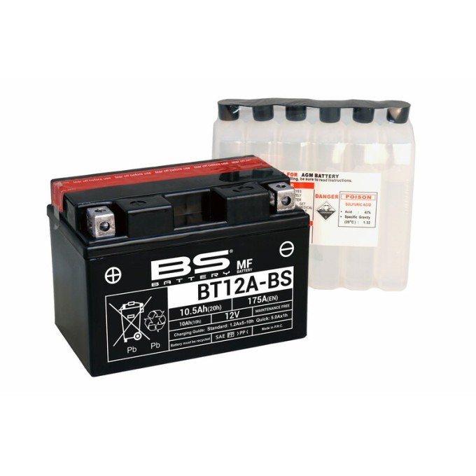 BATERÍA BS BATTERY BT12A-BS | BATERÍA MOTO BS BATTERY