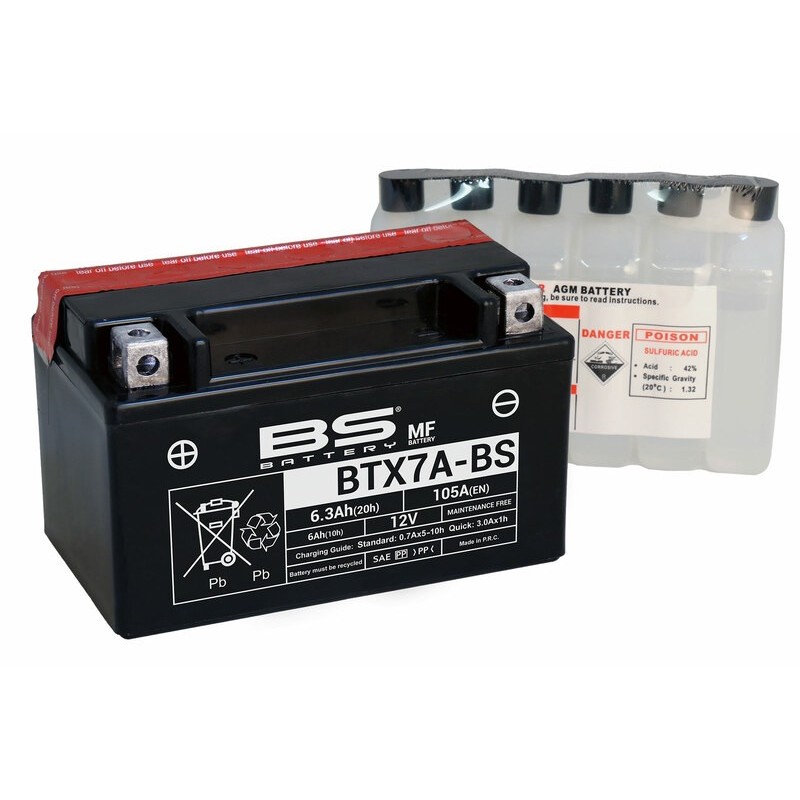 BATERÍA BS BATTERY BTX7A-BS | BATERÍA MOTO BS BATTERY