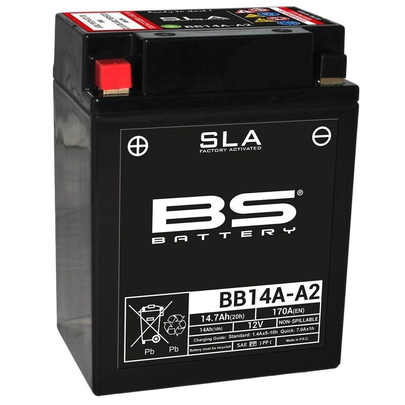 BATERÍA BS BATTERY SLA BB14A-A2 (FA) | BATERÍA MOTO BS BATTE