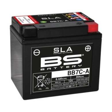 BATERÍA BS BATTERY SLA BB7C-A (FA) | BATERÍA MOTO BS BATTERY