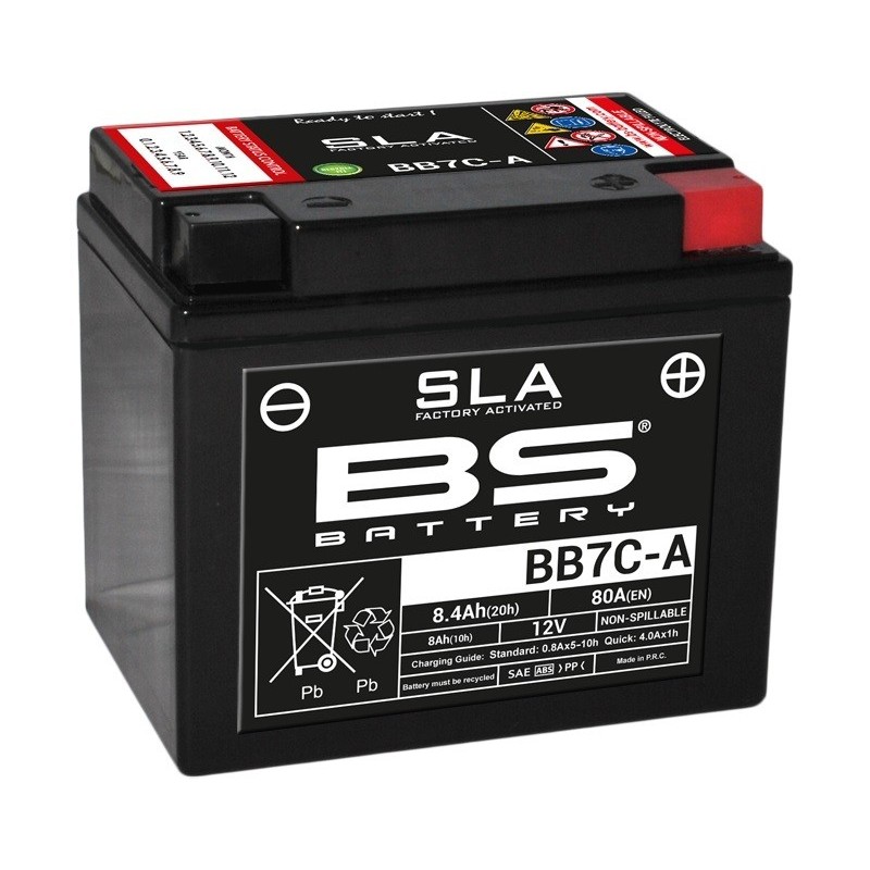 BATERÍA BS BATTERY SLA BB7C-A (FA) | BATERÍA MOTO BS BATTERY