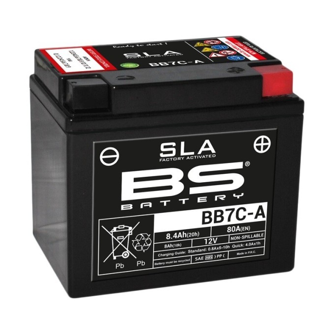 BATERÍA BS BATTERY SLA BB7C-A (FA) | BATERÍA MOTO BS BATTERY