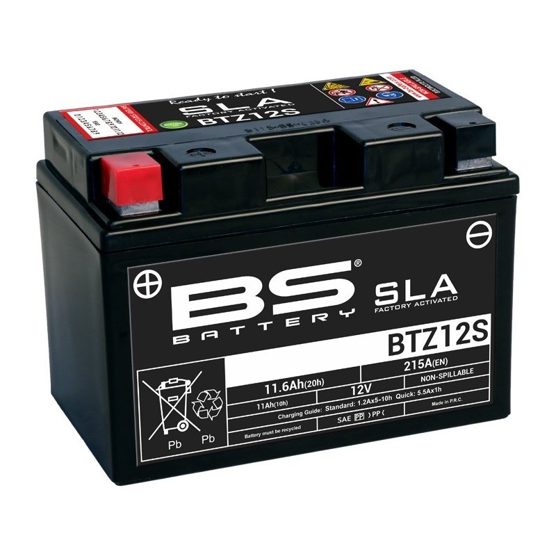 BATERÍA BS BATTERY SLA BTZ12S (FA) | BATERÍA MOTO BS BATTERY