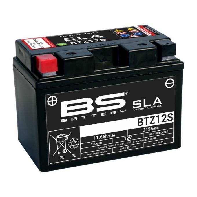 BATERÍA BS BATTERY SLA BTZ12S (FA) | BATERÍA MOTO BS BATTERY
