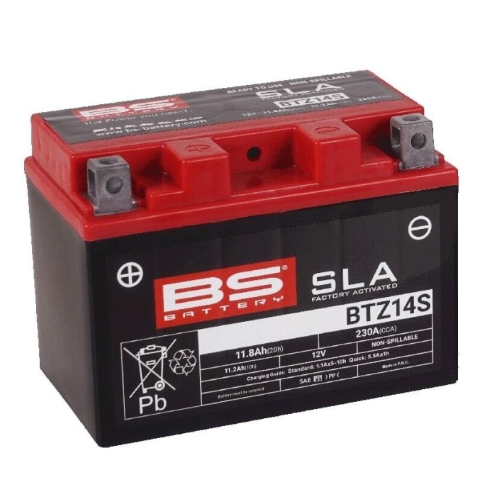 BATERÍA BS BATTERY SLA BTZ14S (FA) | BATERÍA MOTO BS BATTERY