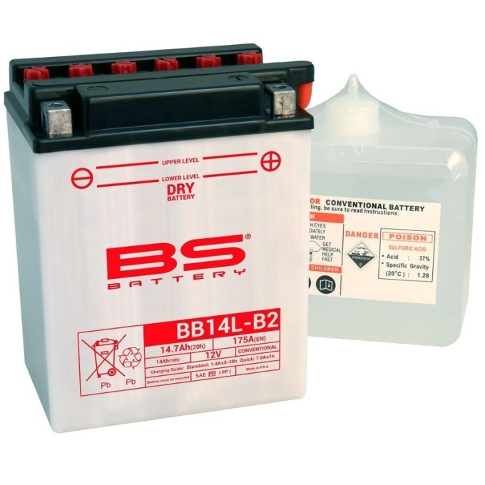BATERÍA BS BATTERY BB14L-B2 (FRESH PACK) | BATERÍA MOTO BS B