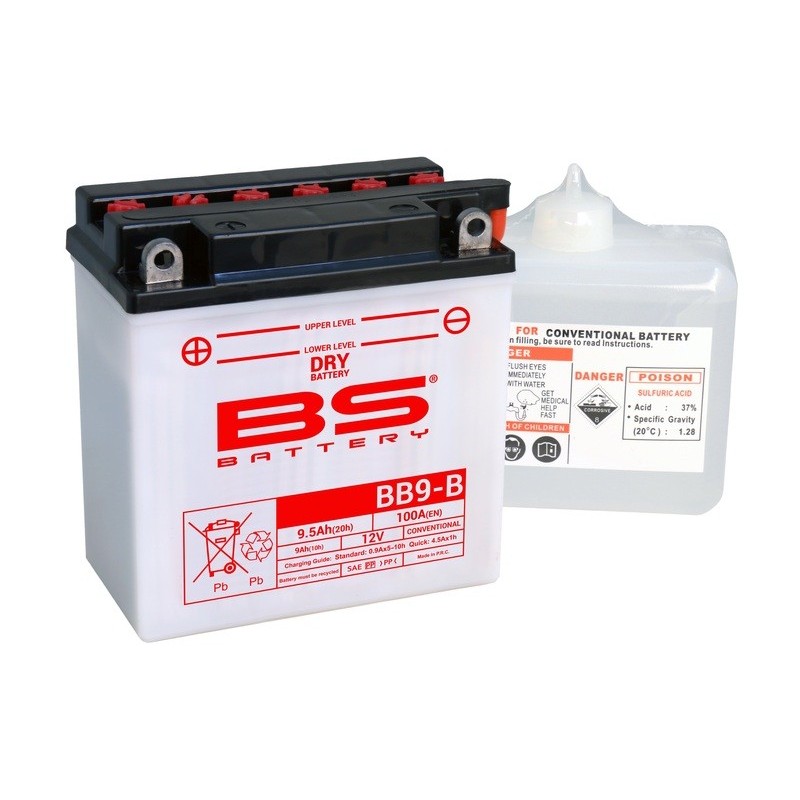 BATERÍA BS BATTERY BB9-B (FRESH PACK) | BATERÍA MOTO BS BATT