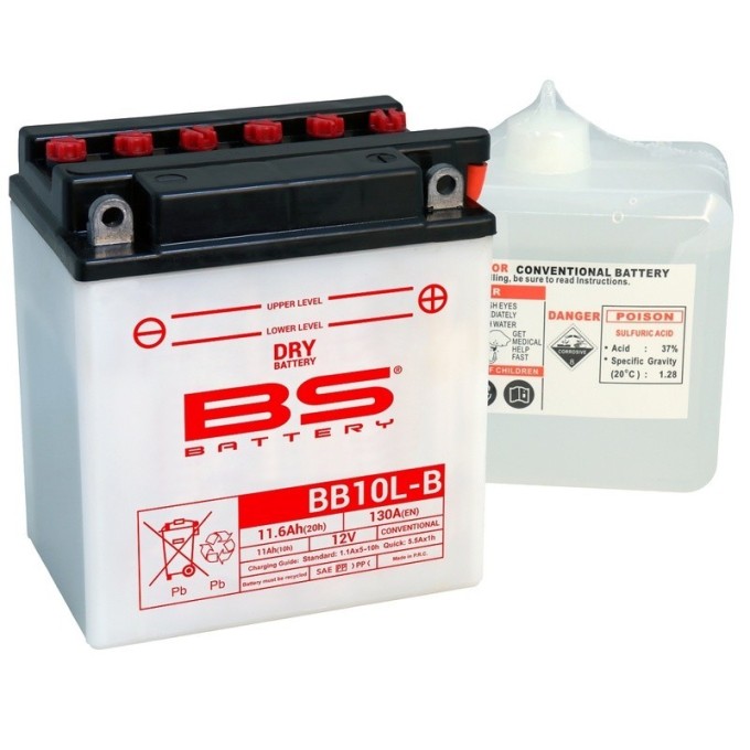 BATERÍA BS BATTERY BB10L-B (FRESH PACK) | BATERÍA MOTO BS BA