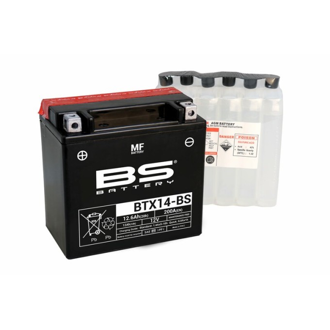 BATERÍA BS BATTERY BTX14-BS | BATERÍA MOTO BS BATTERY