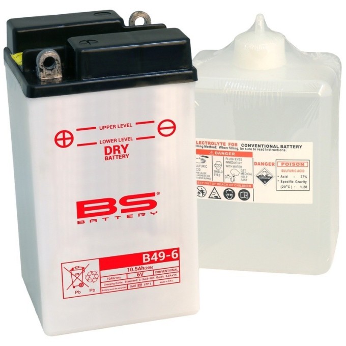 BATERÍA BS BATTERY B49-6 | BATERÍA MOTO BS BATTERY