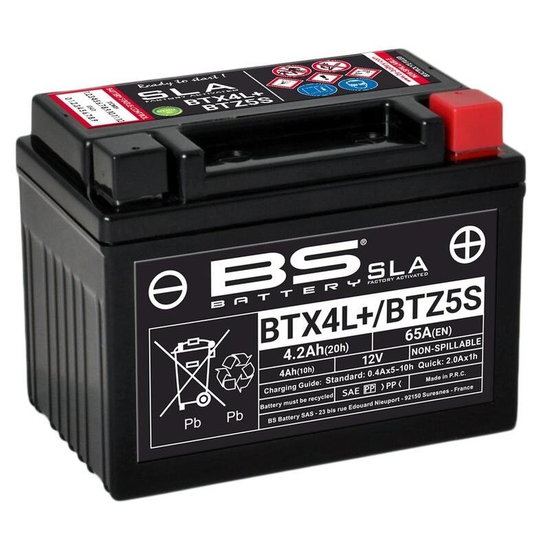 BATERÍA BS BATTERY SLA BTX4L+ / BTZ5S (FA) | BATERÍA MOTO BS