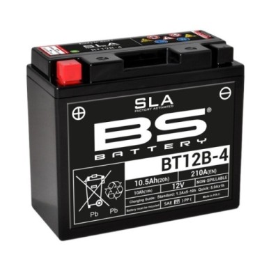 BATERÍA BS BATTERY SLA BT12B-4 (FA) | BATERÍA MOTO BS BATTER