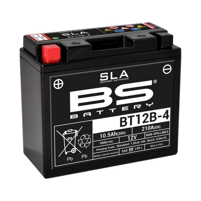 BATERÍA BS BATTERY SLA BT12B-4 (FA) | BATERÍA MOTO BS BATTER