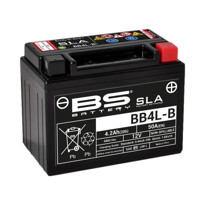 BATERÍA BS BATTERY SLA BB4L-B (FA) | BATERÍA MOTO BS BATTERY