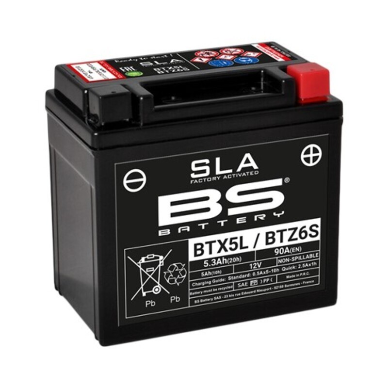 BATERÍA BS BATTERY SLA BTX5L / BTZ6S | BATERÍA MOTO BS BATTE