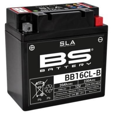 BATERÍA BS BATTERY SLA BB16CL-B (FA) | BATERÍA MOTO BS BATTE