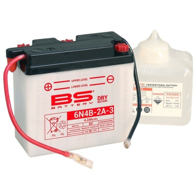 BATERÍA BS BATTERY 6N4B-2A-3 | BATERÍA MOTO BS BATTERY