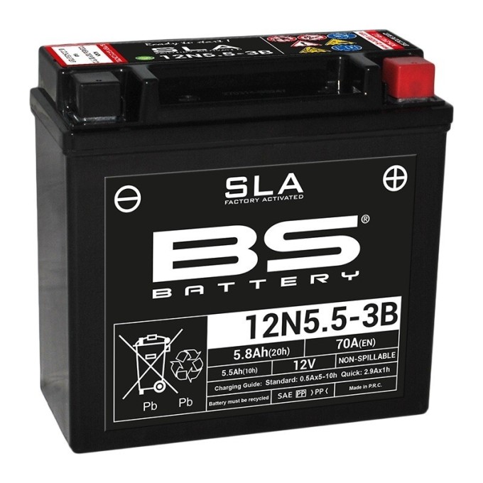 BATERÍA BS BATTERY SLA 12N5.5-3B (FA) | BATERÍA MOTO BS BATT