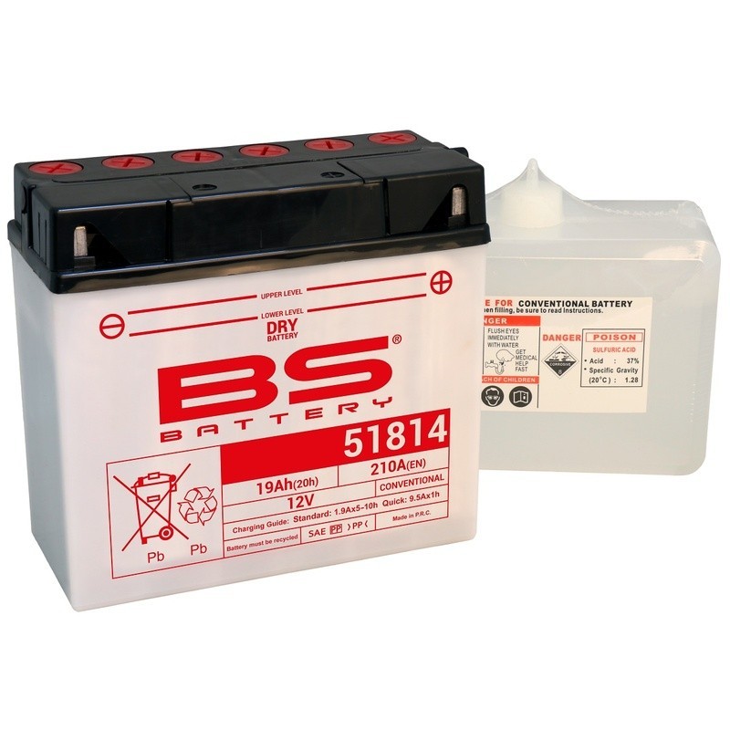 BATERÍA BS BATTERY 51814 | BATERÍA MOTO BS BATTERY