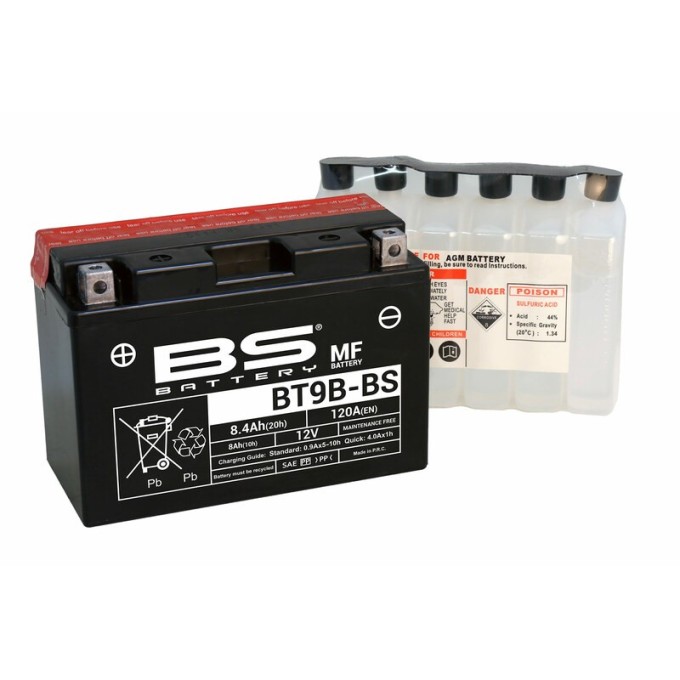 BATERÍA BS BATTERY BT9B-BS | BATERÍA MOTO BS BATTERY
