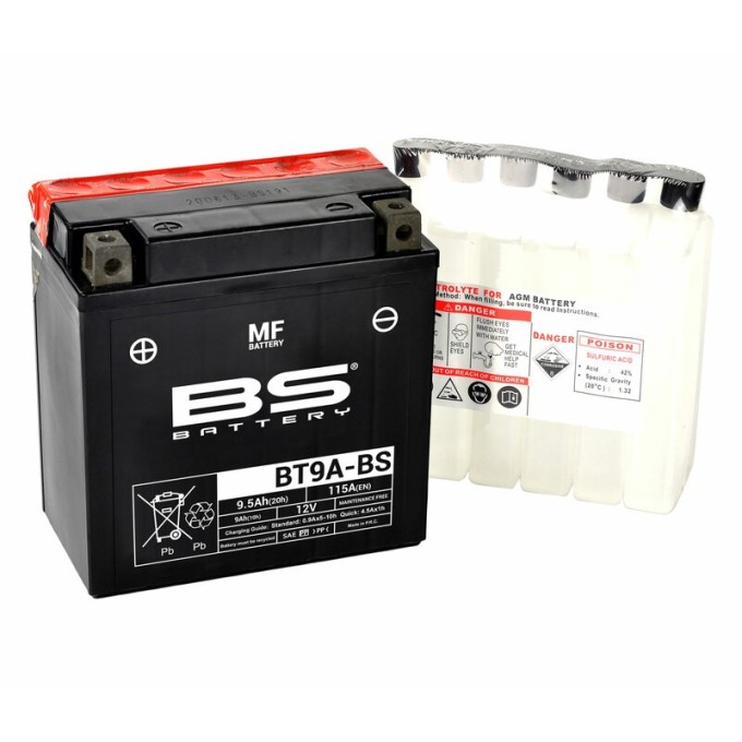 BATERÍA BS BATTERY BS BT9A-BS | BATERÍA MOTO BS BATTERY