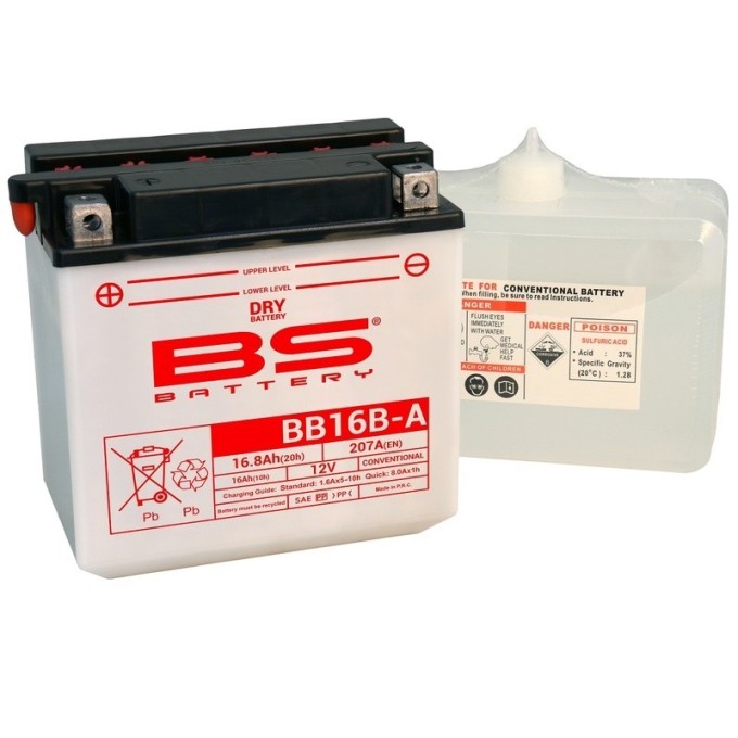 BATERÍA BS BATTERY BB16B-A | BATERÍA MOTO BS BATTERY
