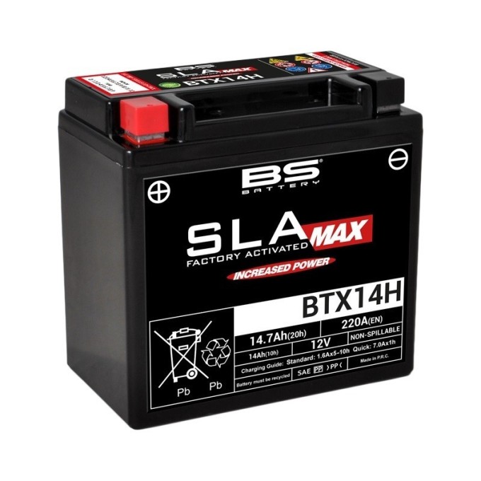 BATERÍA BS BATTERY SLA MAX BTX14H (FA) | BATERÍA MOTO BS BAT