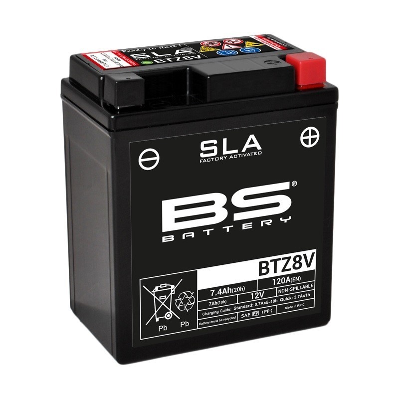 BATERÍA BS BATTERY SLA BTZ8V (FA) | BATERÍA MOTO BS BATTERY