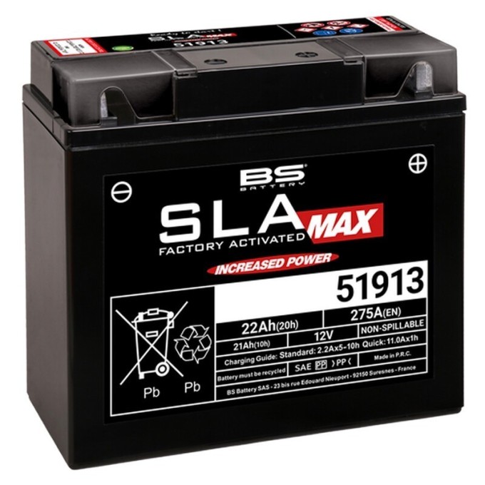 BATERÍA BS BATTERY SLA MAX 51913 (FA) | BATERÍA MOTO BS BATT